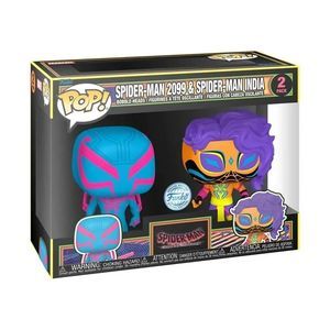Funko Pop! Vinyl: Marvel - Spider-Man 2099 & Spider-Man India (Black Light) 2pk